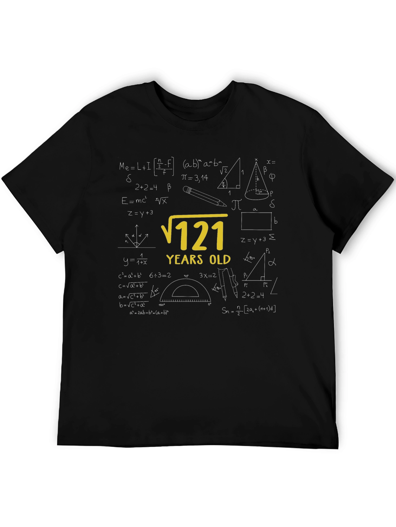 11 Years Old Math Equations Graphic Tee
