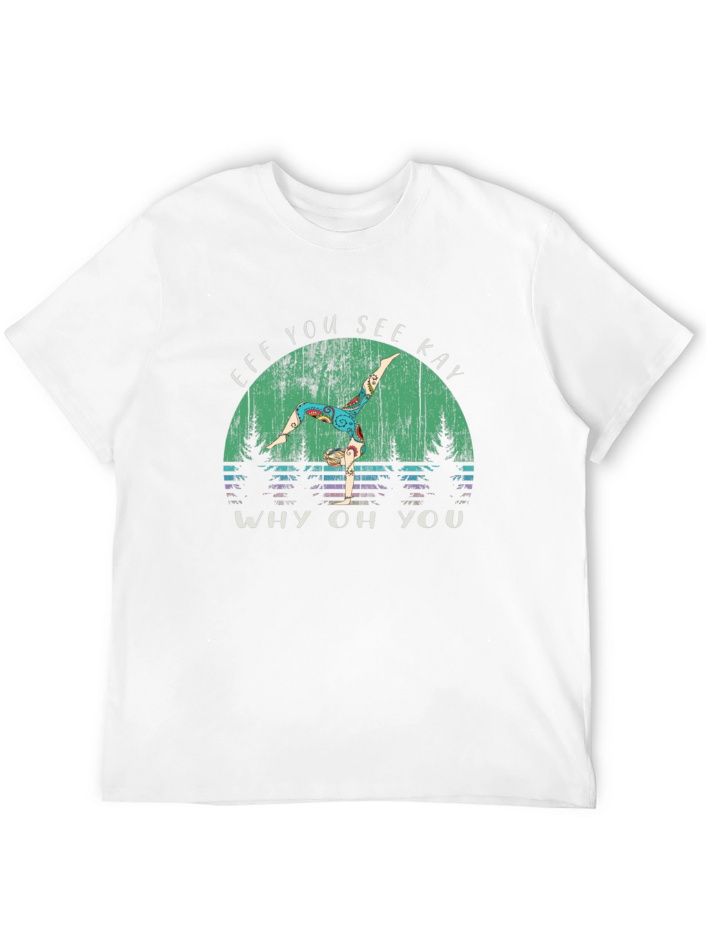 Eff You See Kay Yoga Black Graphic T-Shirt
