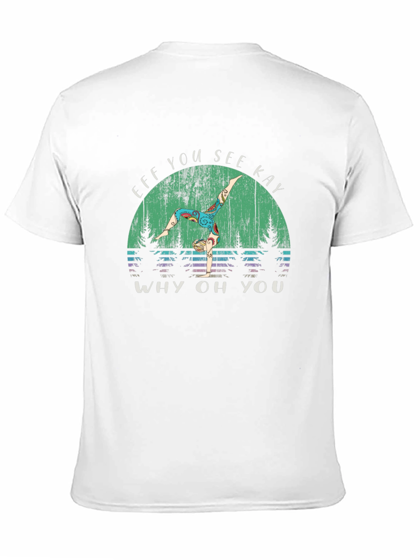 Eff You See Kay Yoga Black Graphic T-Shirt