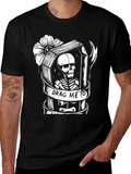 Drag Me To Coffin Skeleton Graphic T-Shirt