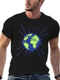 Earth Splatter Graphic Tee - Eco-Friendly Design