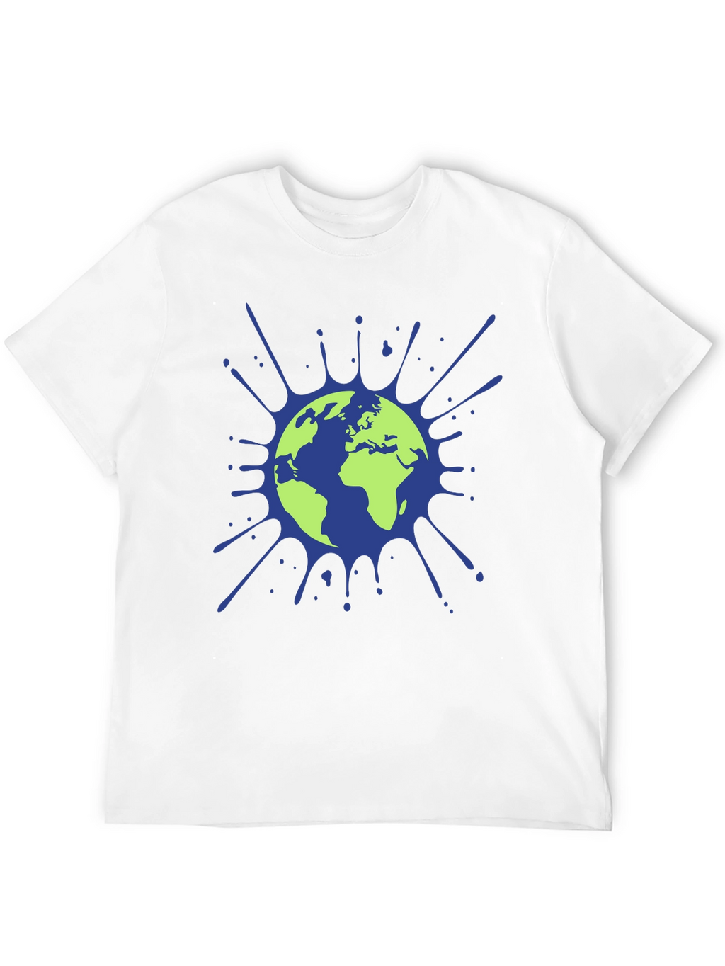 Earth Splatter Graphic Tee - Eco-Friendly Design