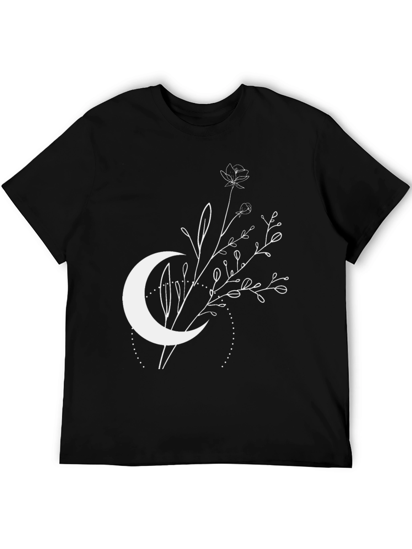 Moon & Floral Graphic T-Shirt - Stylish Casual Wear