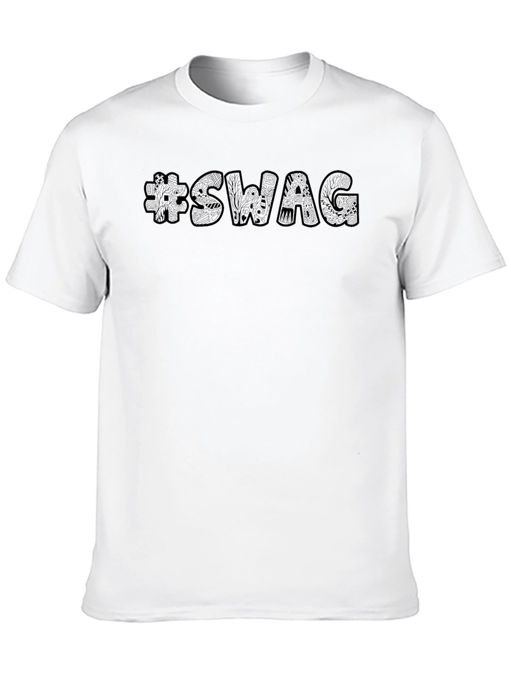 Cool #SWAG Graphic Black T-Shirt