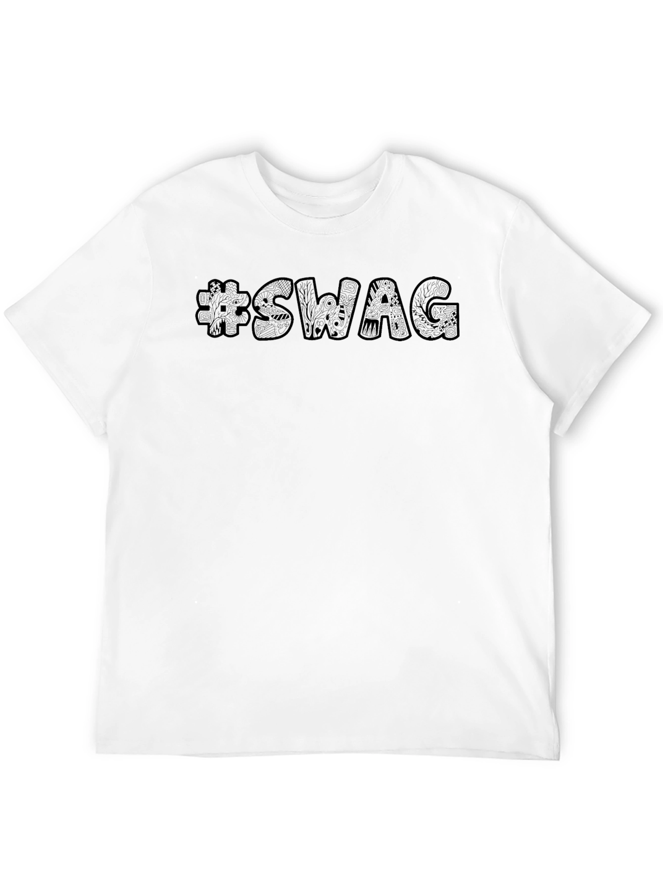 Cool #SWAG Graphic Black T-Shirt