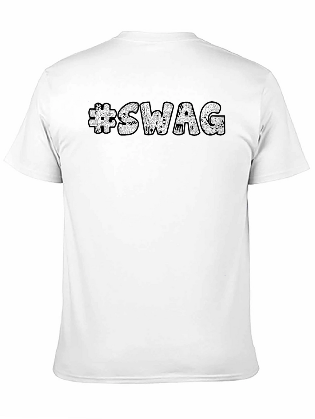 Cool #SWAG Graphic Black T-Shirt