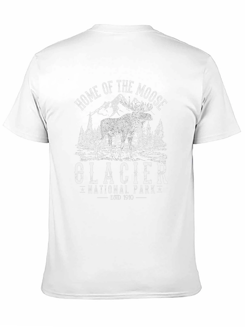 Glacier National Park Moose Graphic Tee
