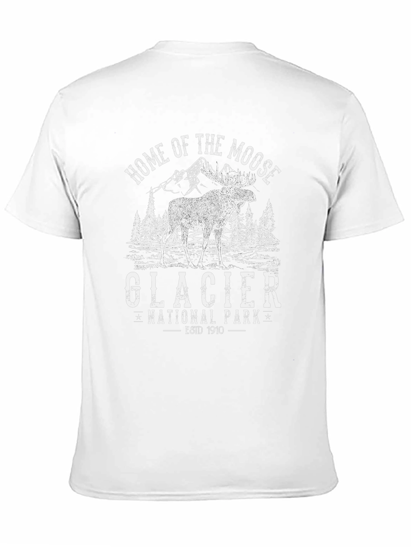 Glacier National Park Moose Graphic Tee