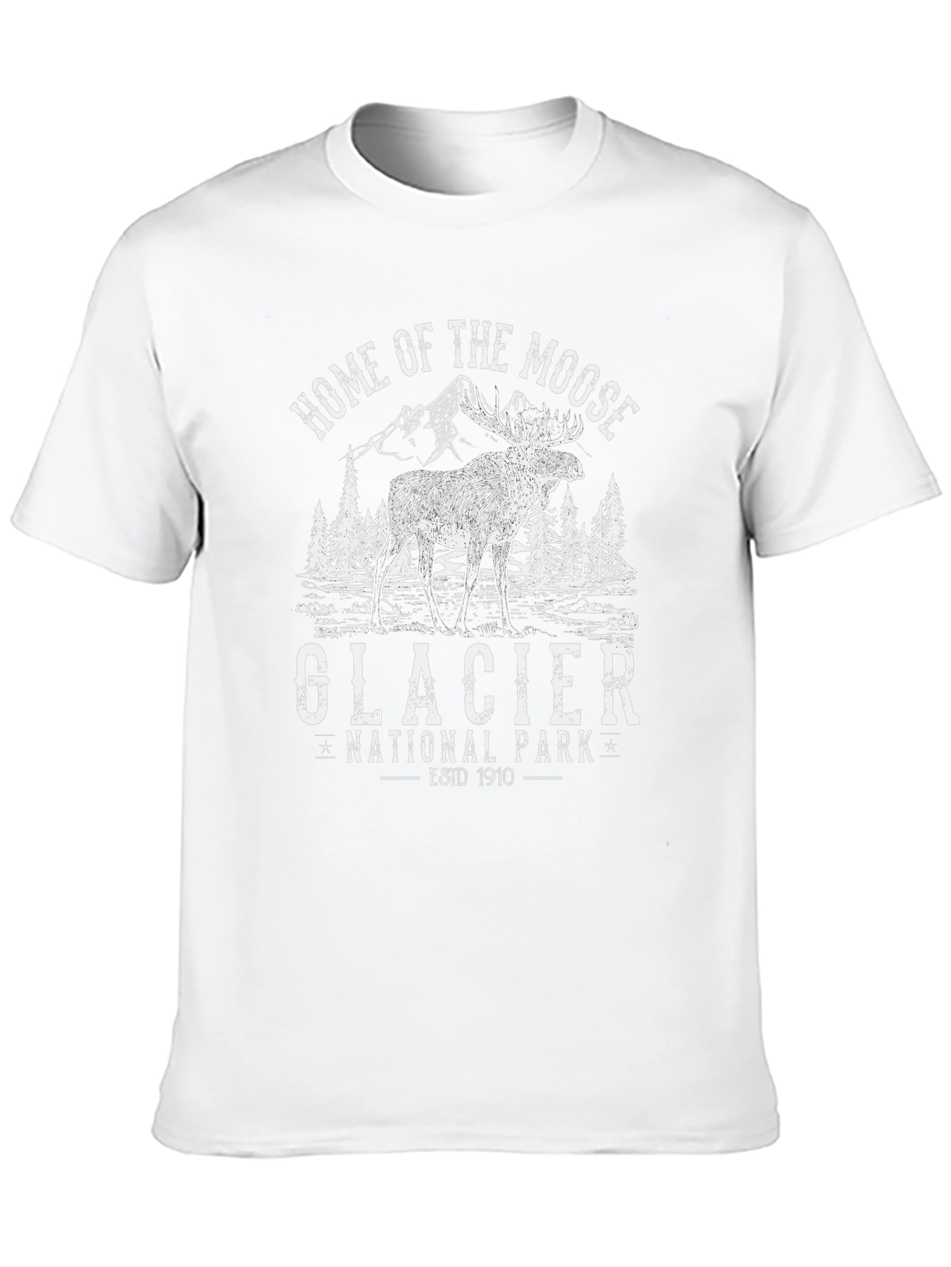 Glacier National Park Moose Graphic Tee