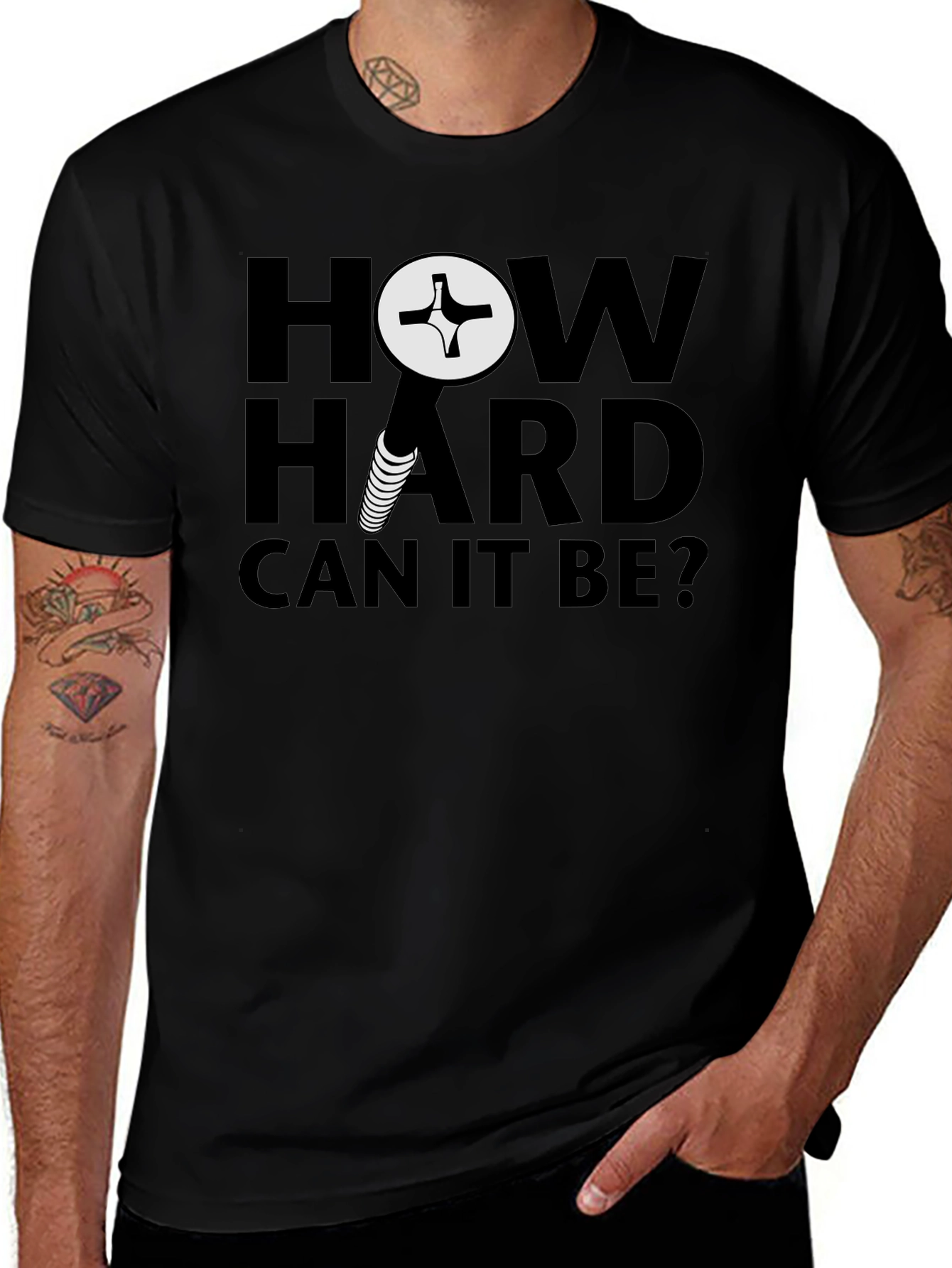 How Hard Can It Be? Screw Graphic T-Shirt