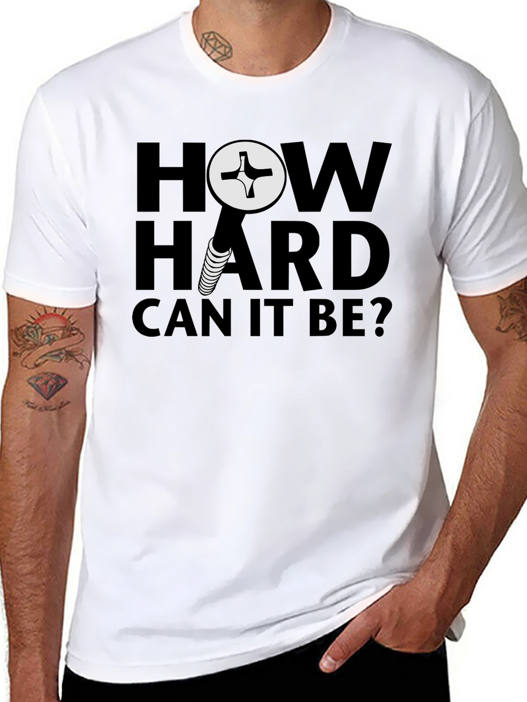 How Hard Can It Be? Screw Graphic T-Shirt