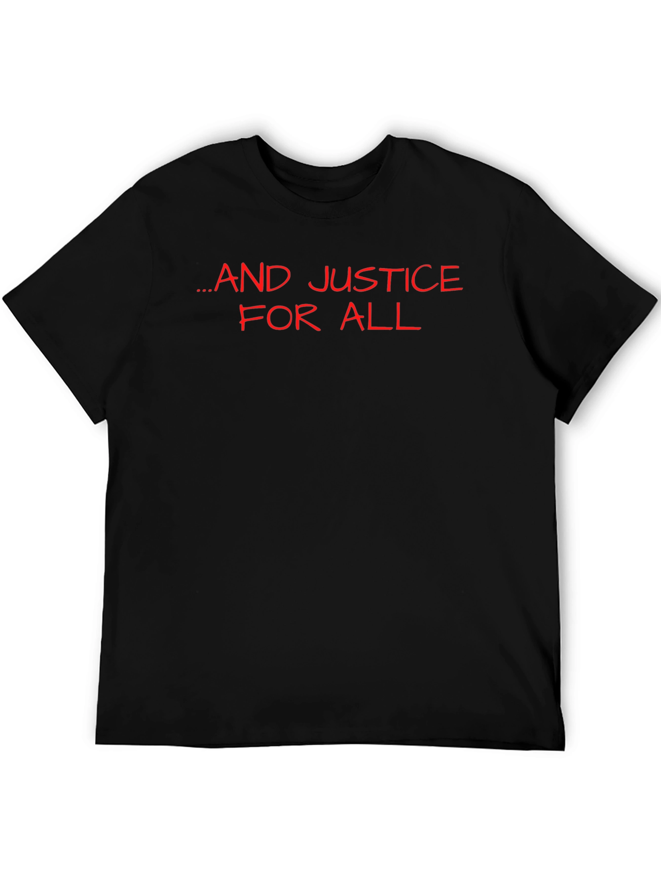 ...And Justice for All Black Graphic Tee