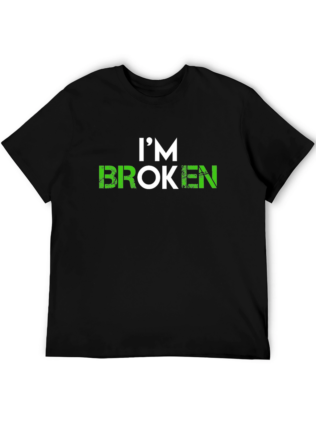 Im Broken Graphic T-Shirt - Soft Black Tee