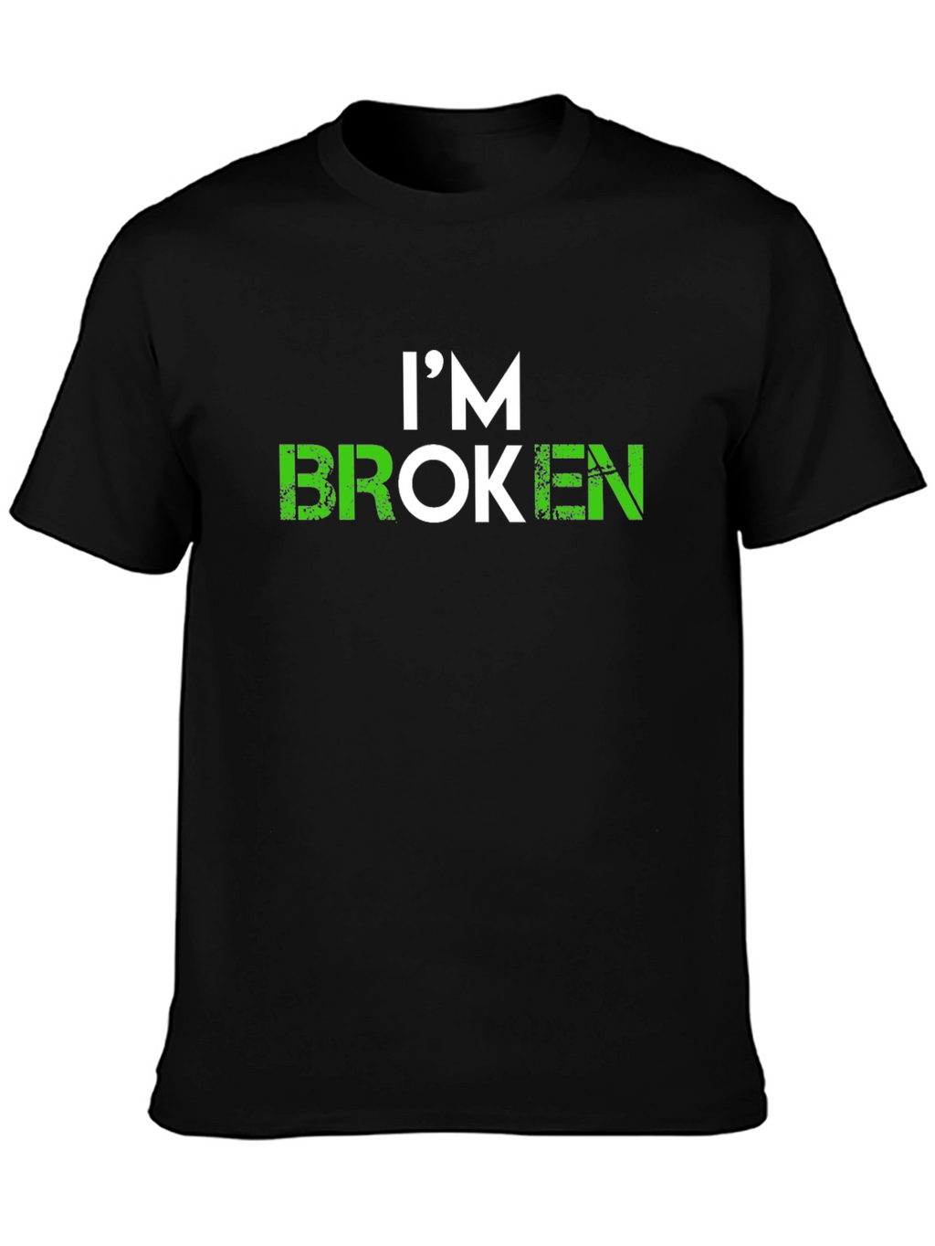 Im Broken Graphic T-Shirt - Soft Black Tee
