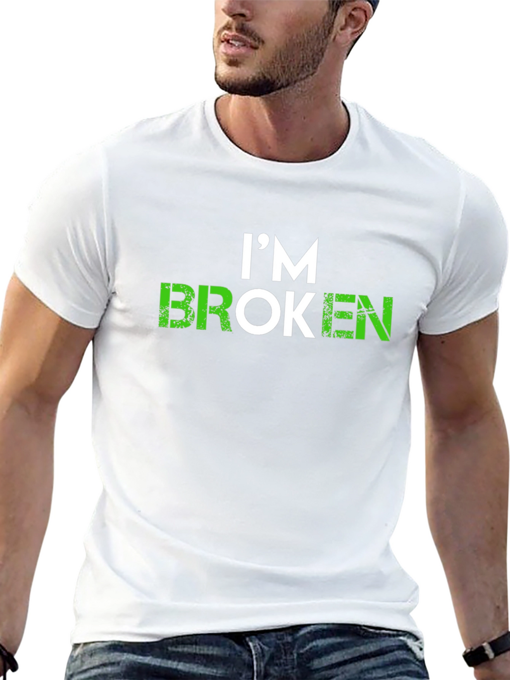Im Broken Graphic T-Shirt - Soft Black Tee