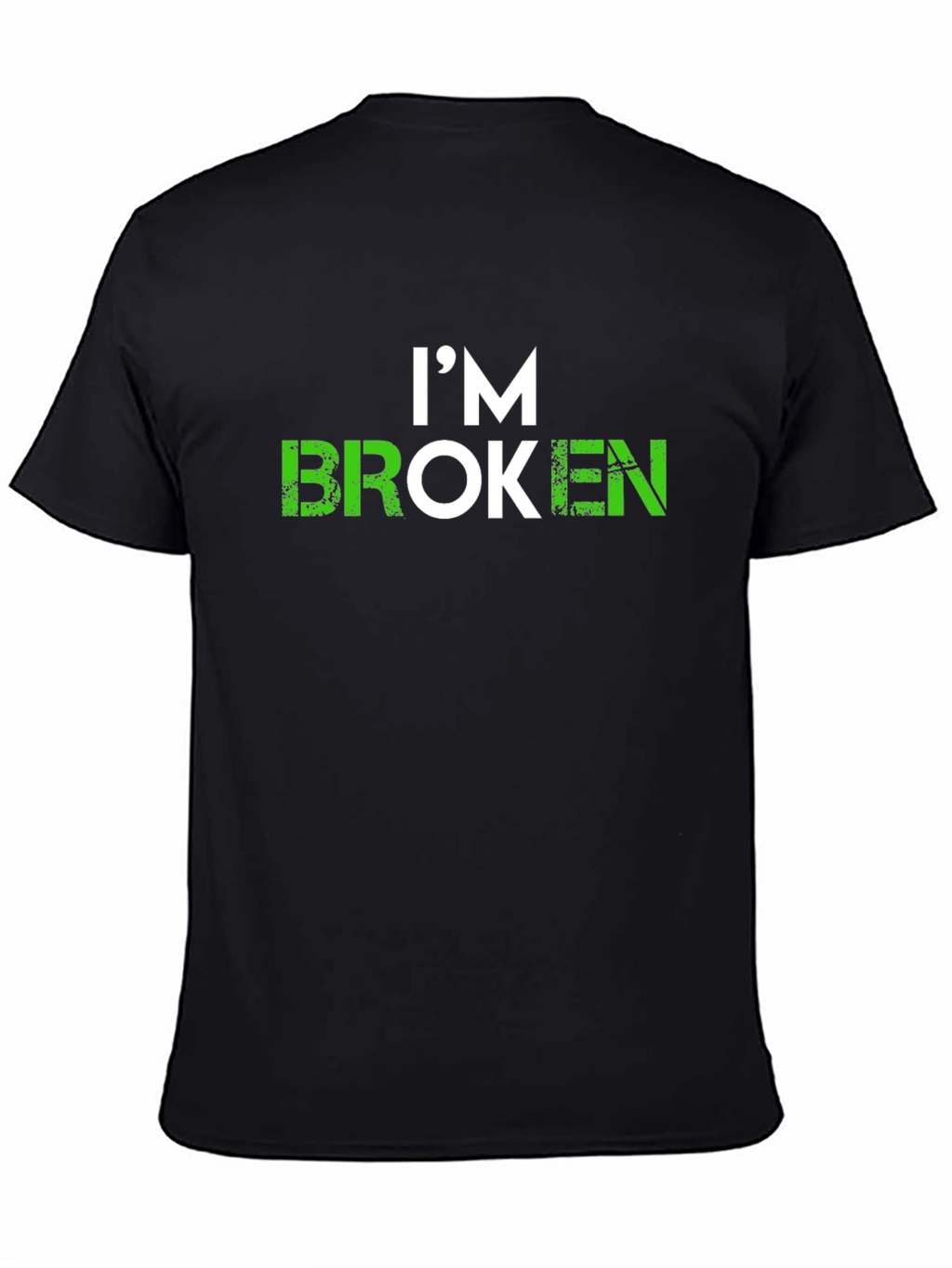 Im Broken Graphic T-Shirt - Soft Black Tee