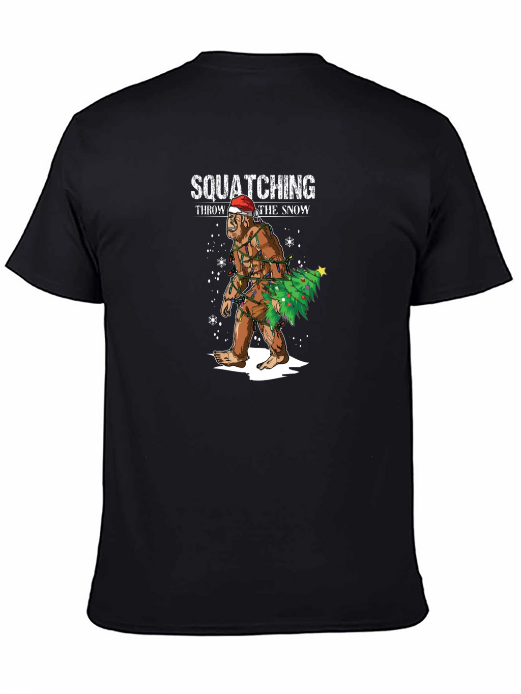 Squatching Through the Snow Christmas T-Shirt