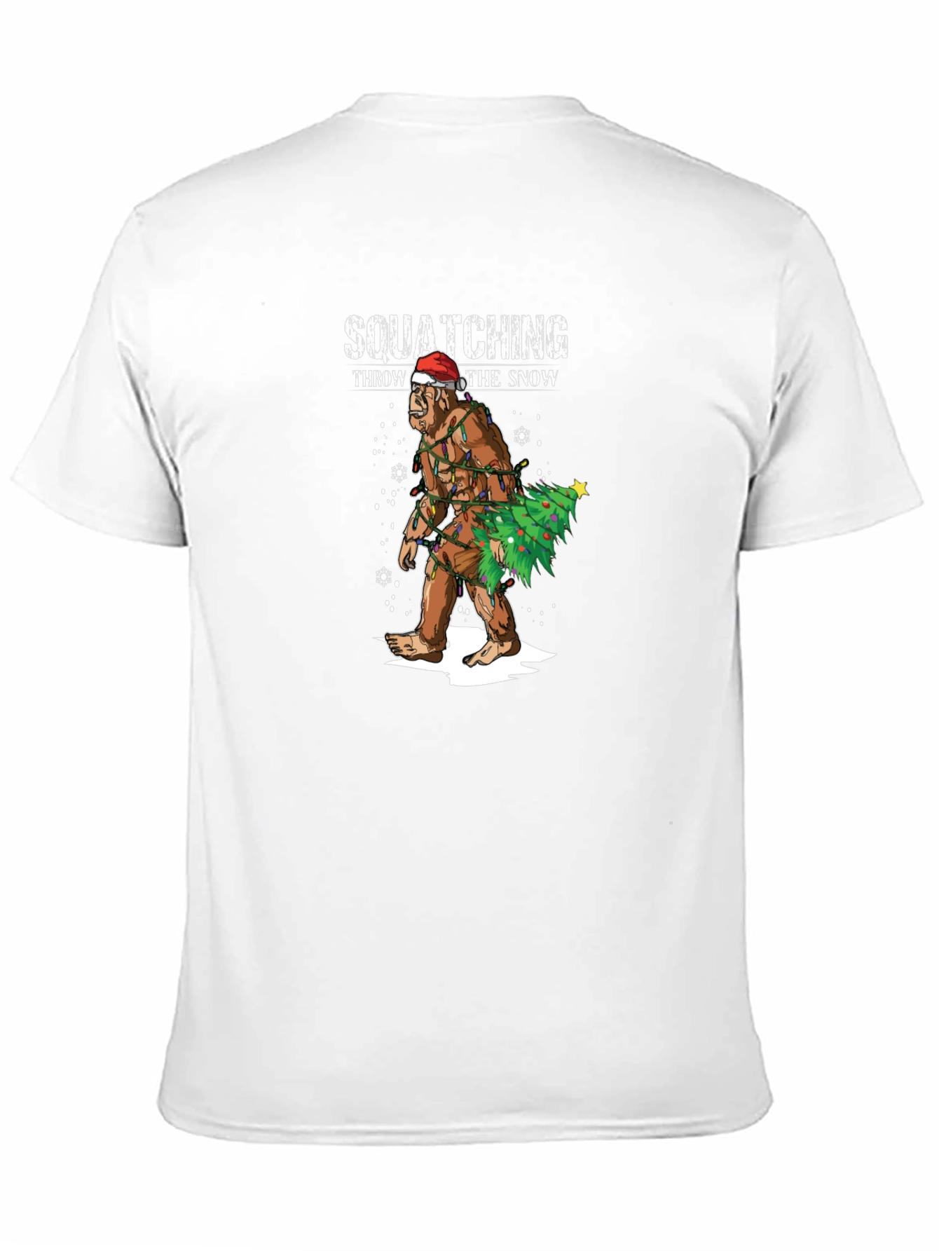 Squatching Through the Snow Christmas T-Shirt