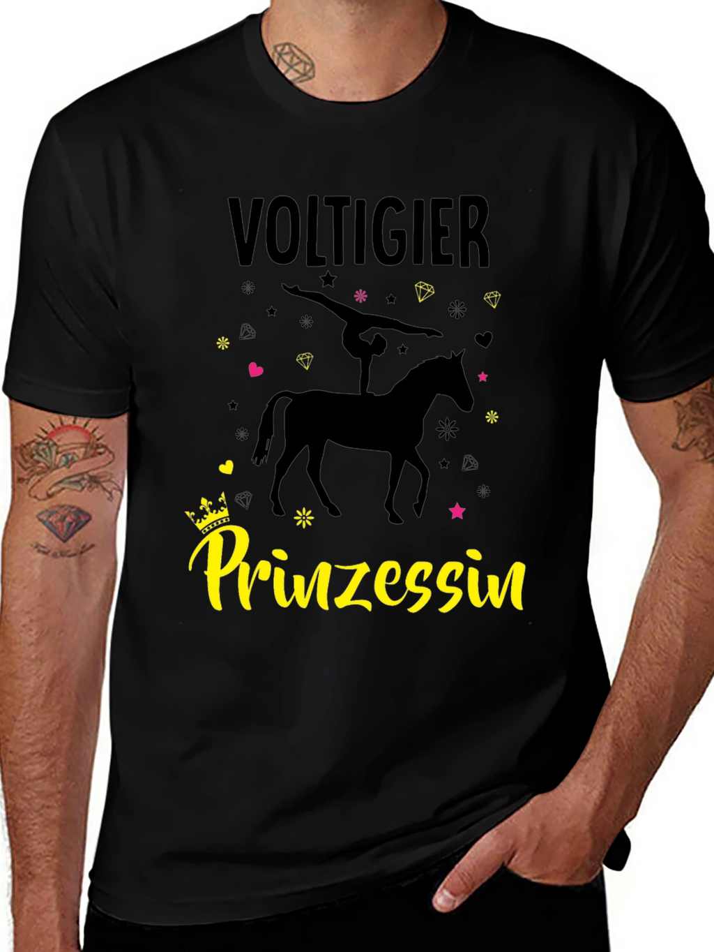 Voltigier Prinzessin T-Shirt Equestrian Vaulting
