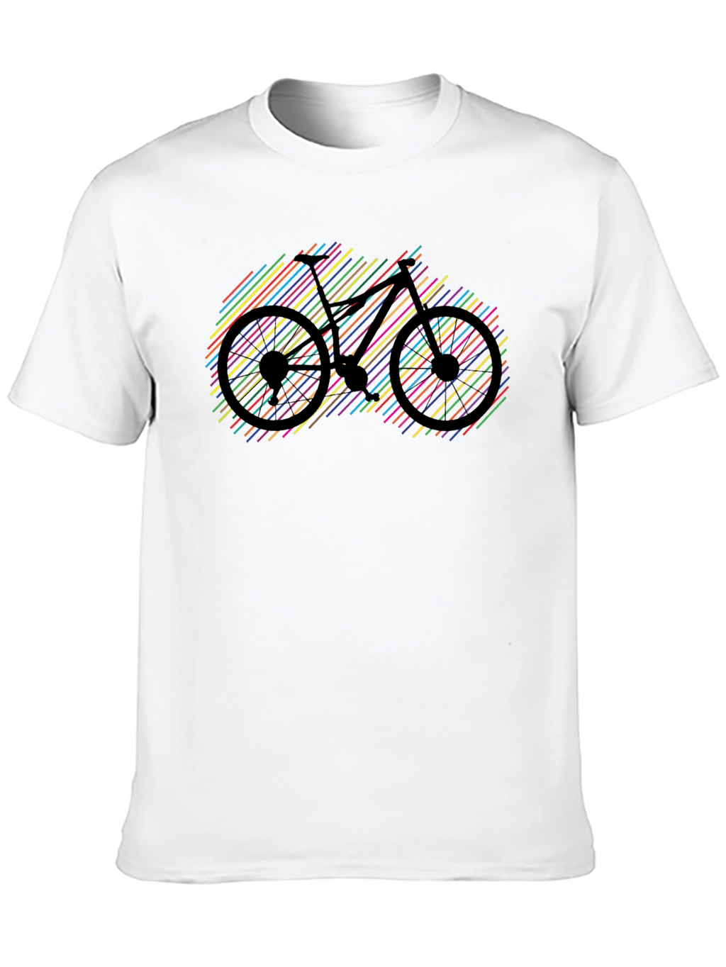 Colorful Bike Graphic T-Shirt