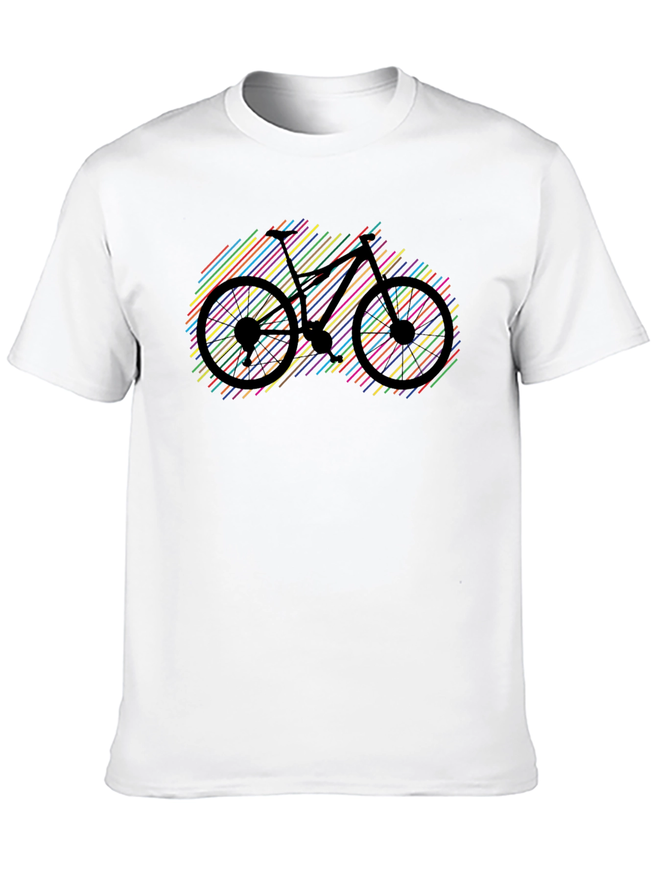 Colorful Bike Graphic T-Shirt