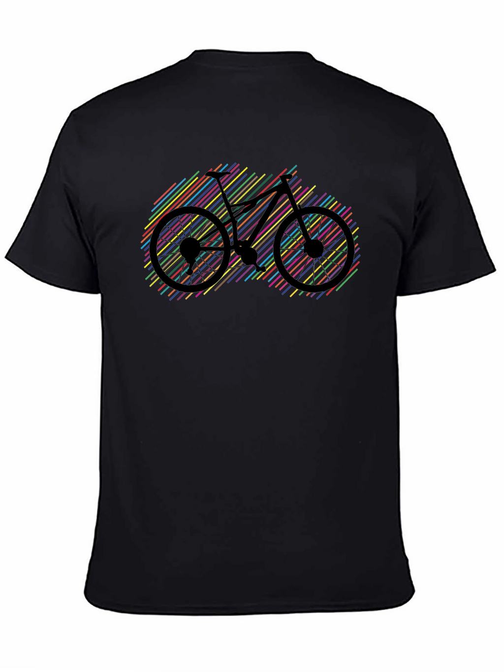 Colorful Bike Graphic T-Shirt