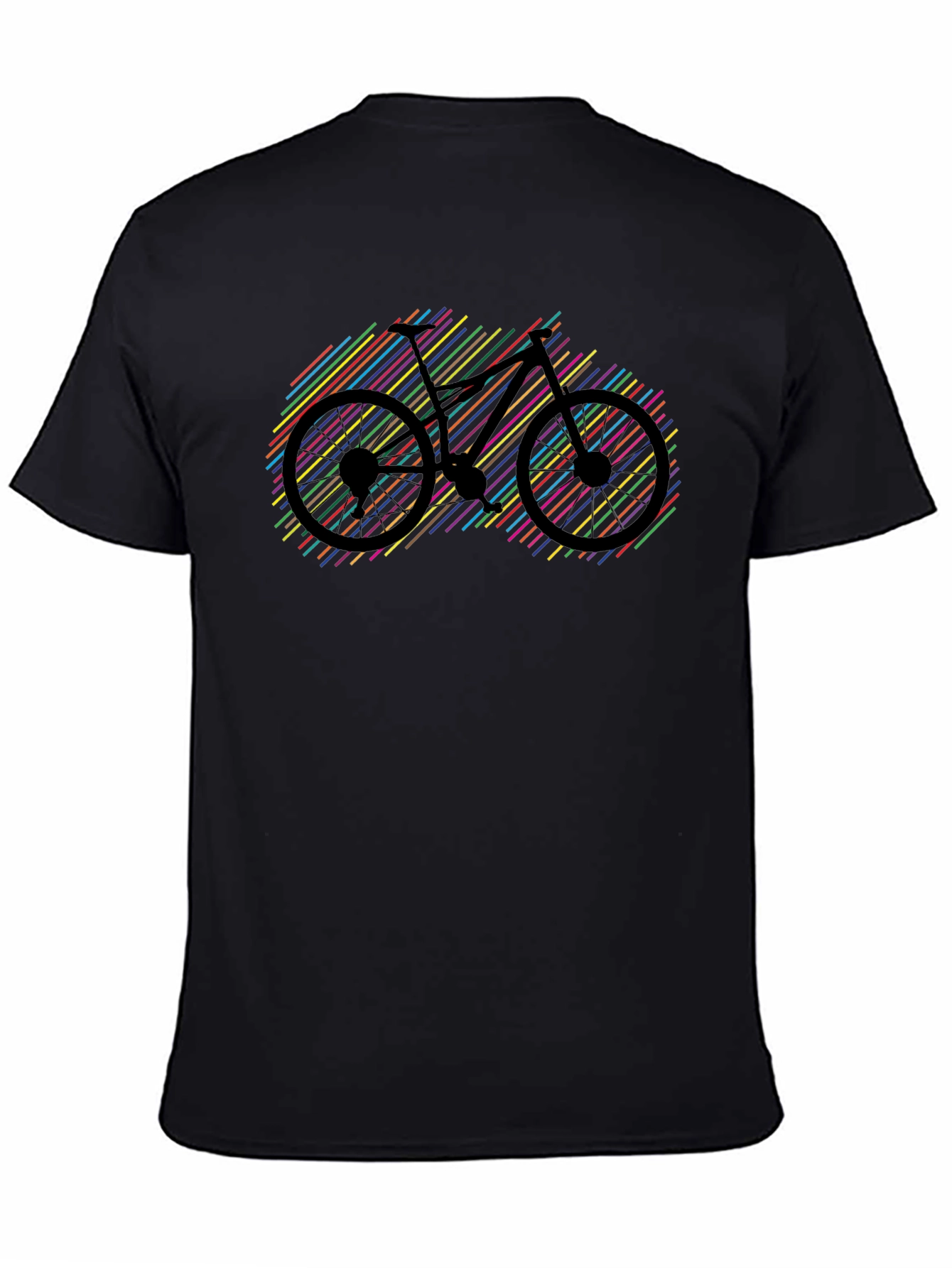 Colorful Bike Graphic T-Shirt