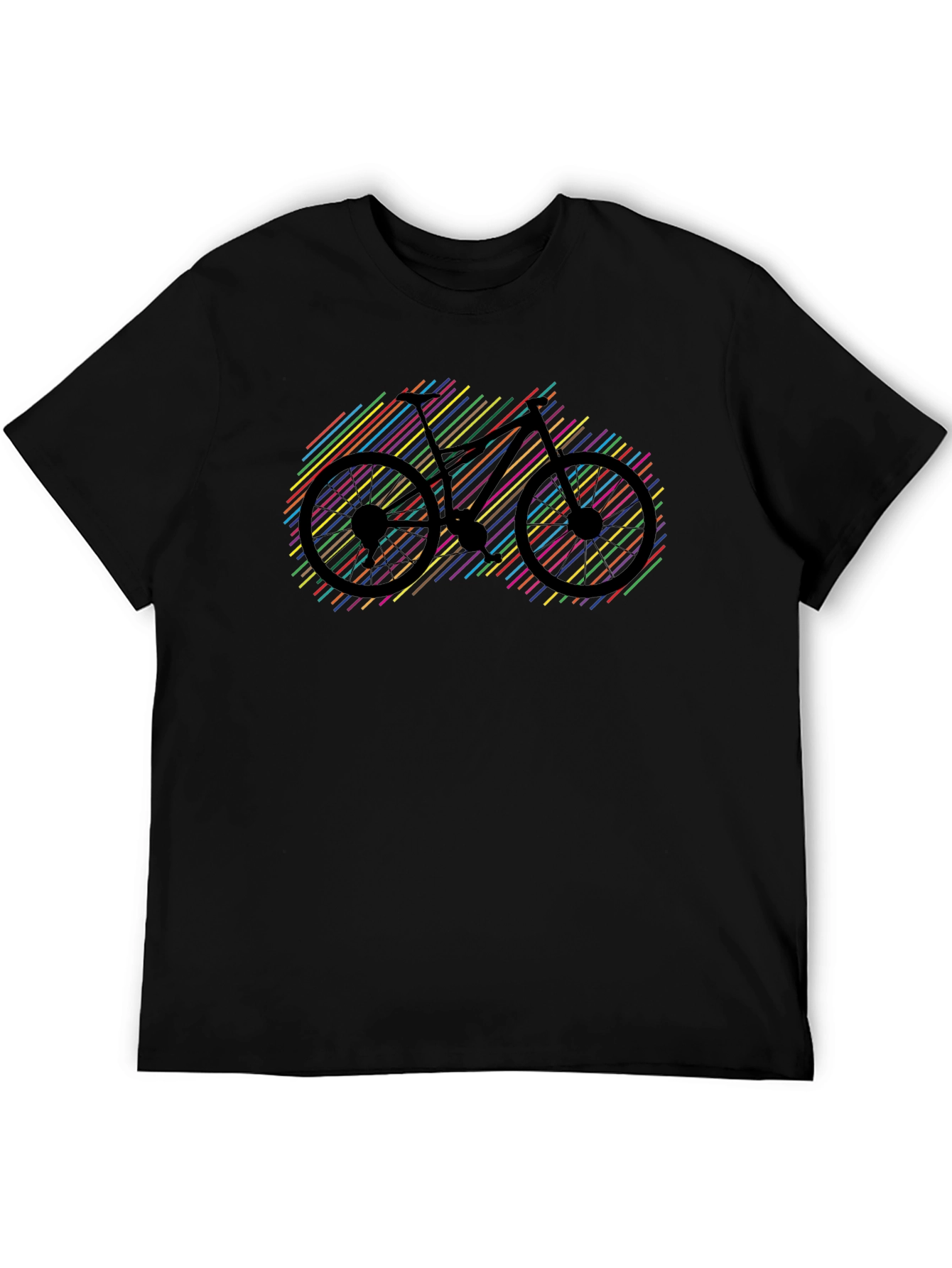 Colorful Bike Graphic T-Shirt