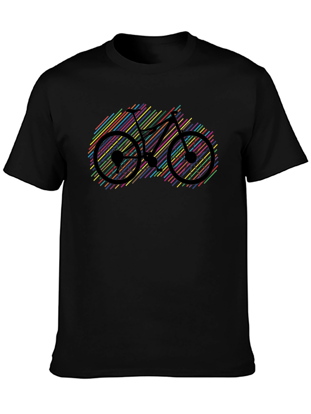 Colorful Bike Graphic T-Shirt