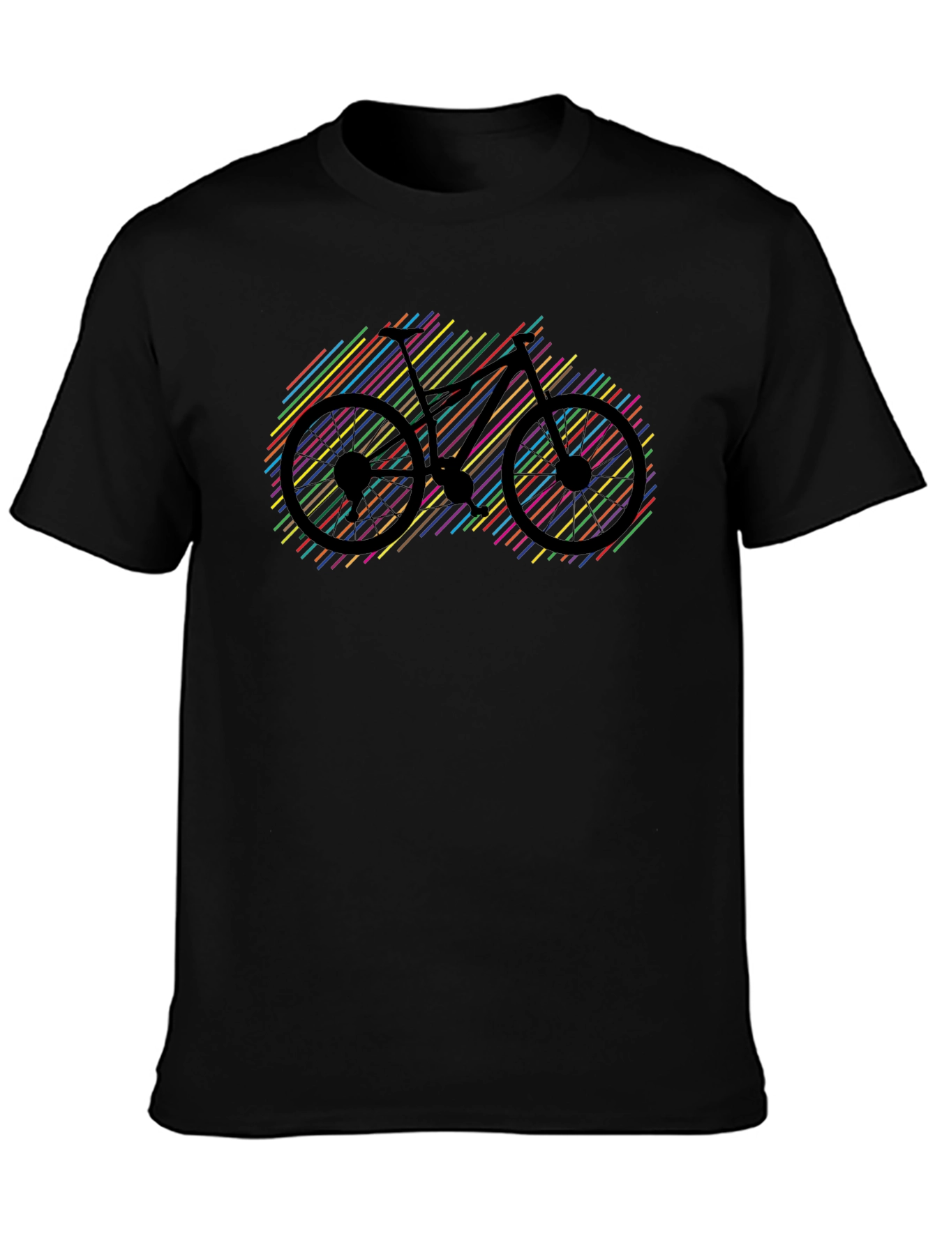 Colorful Bike Graphic T-Shirt