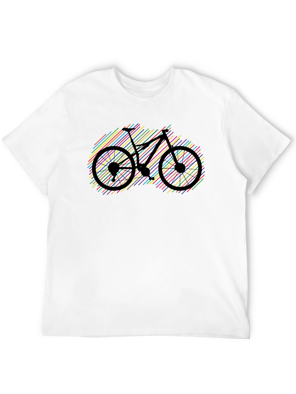 Colorful Bike Graphic T-Shirt
