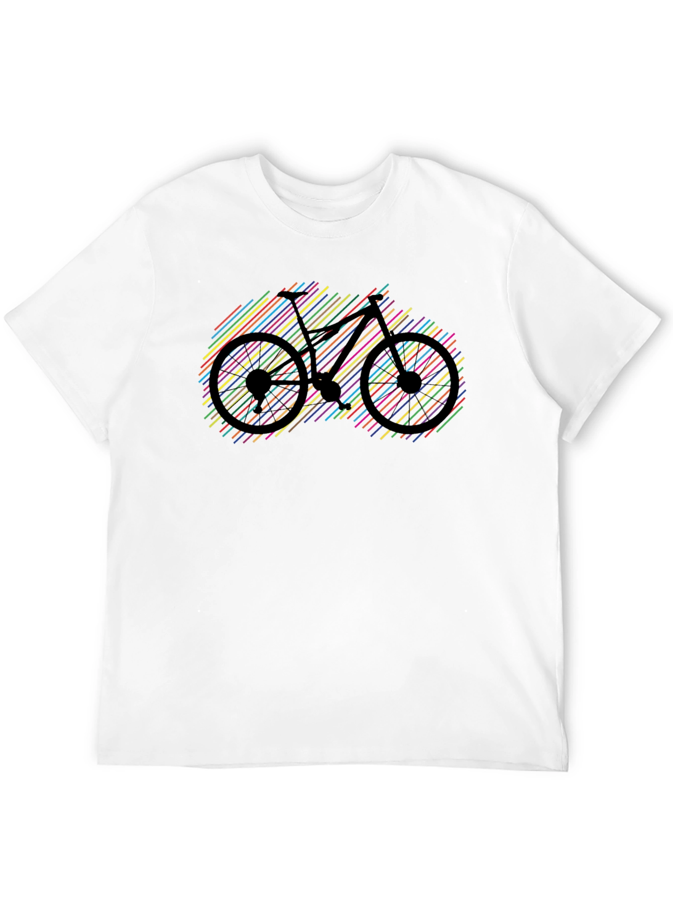 Colorful Bike Graphic T-Shirt