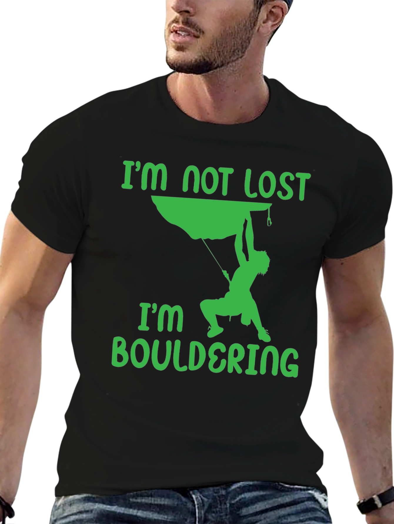 Bouldering T-Shirt - Climbers Tee - Im Not Lost