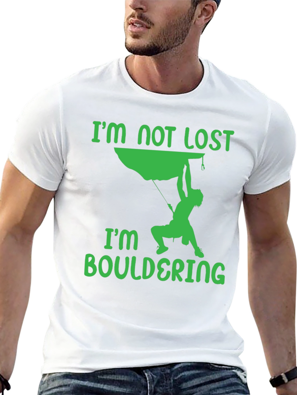 Bouldering T-Shirt - Climbers Tee - Im Not Lost