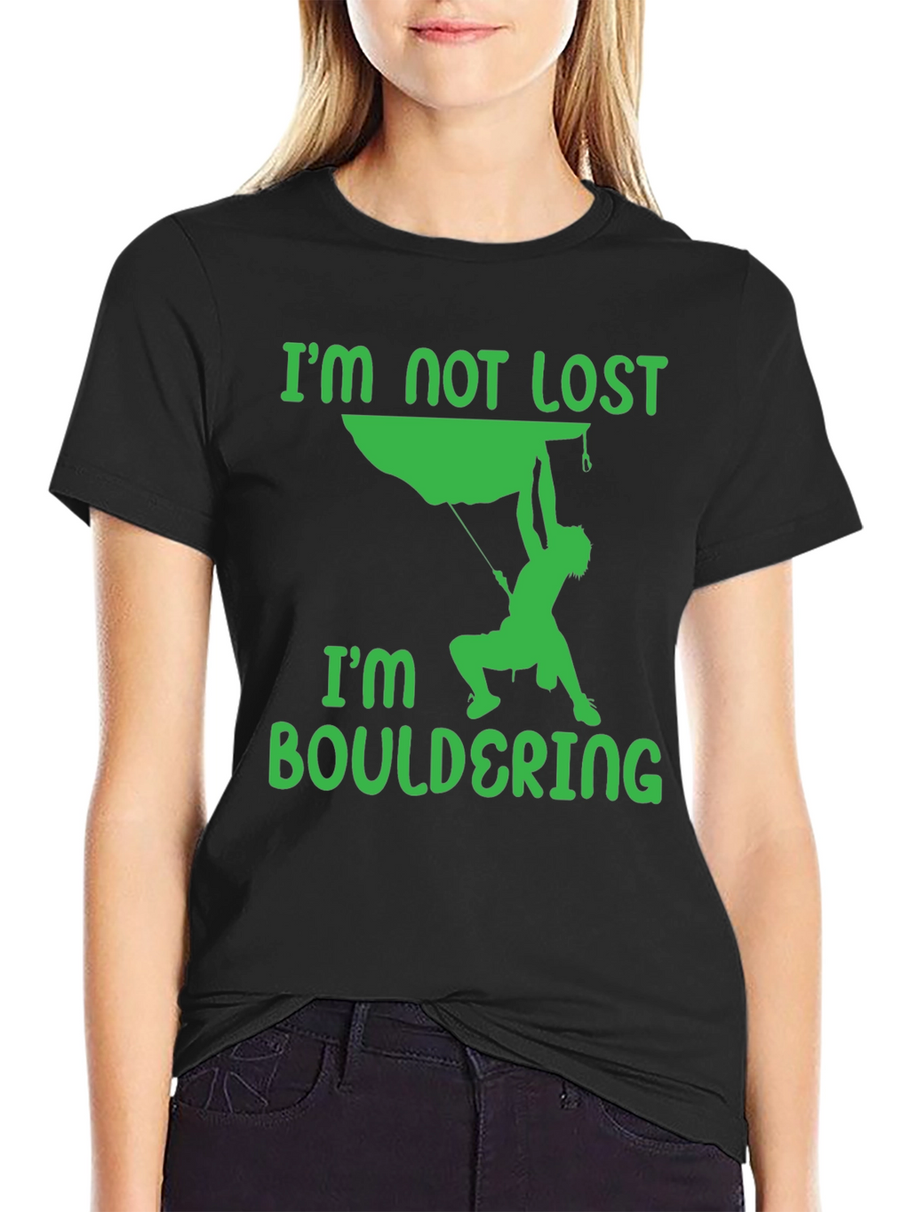 Bouldering T-Shirt - Climbers Tee - Im Not Lost