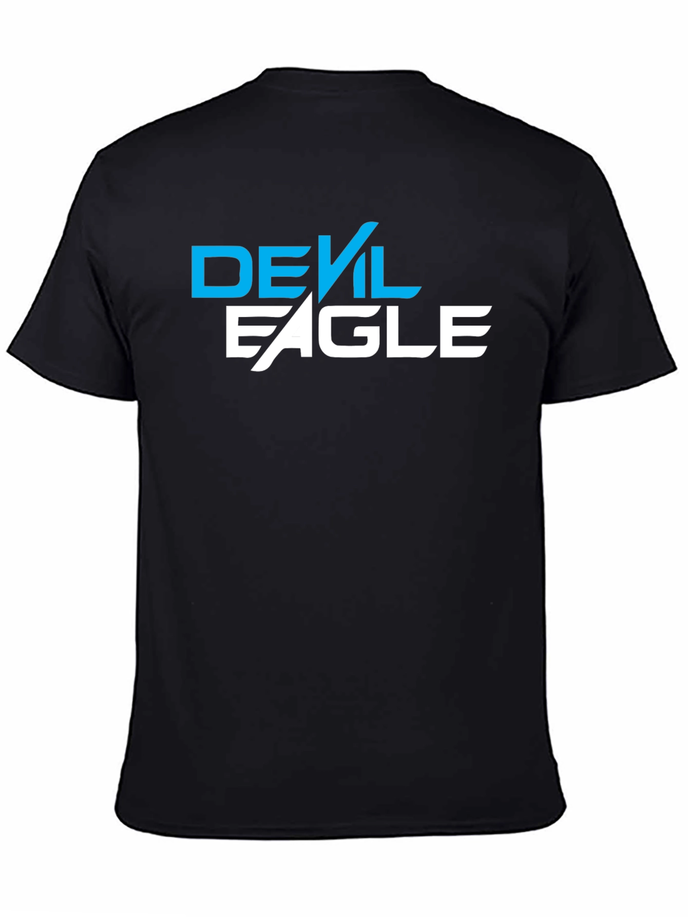 Devil Eagle Graphic Tee - Black Cotton Blend