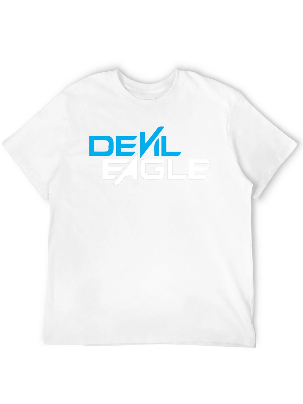 Devil Eagle Graphic Tee - Black Cotton Blend