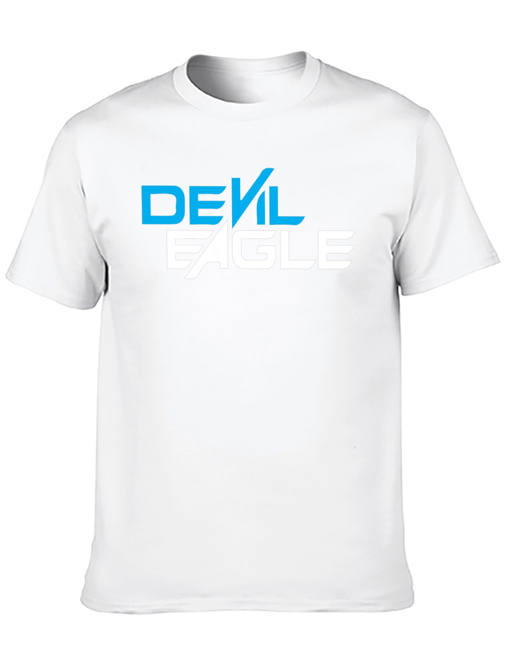 Devil Eagle Graphic Tee - Black Cotton Blend