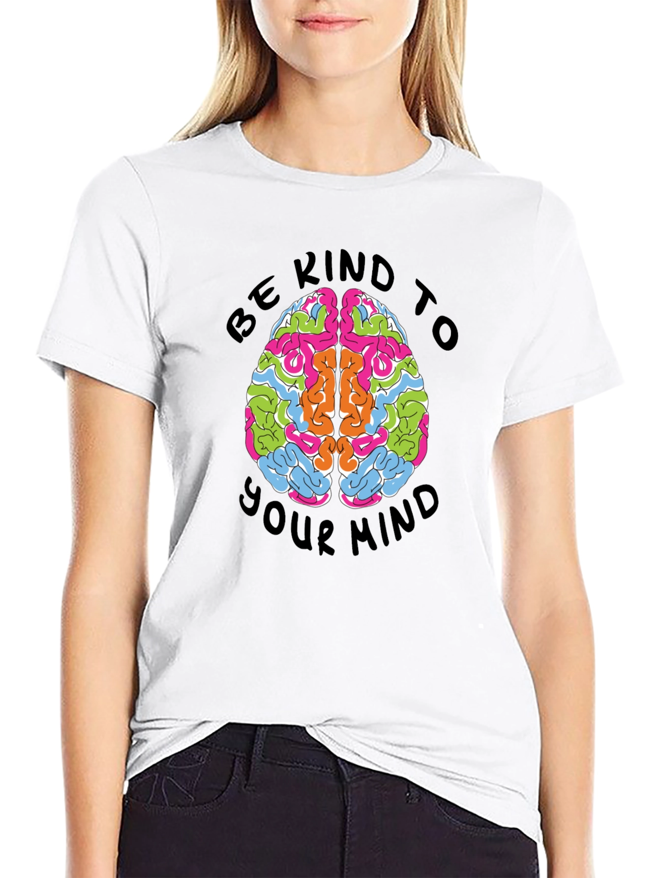 Kind Mind T-Shirt Brain Graphic Tee