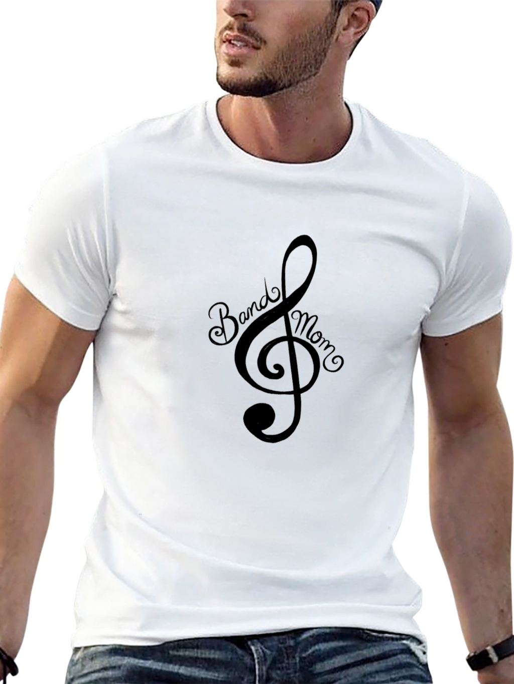 Band Mom Treble Clef Graphic Tee