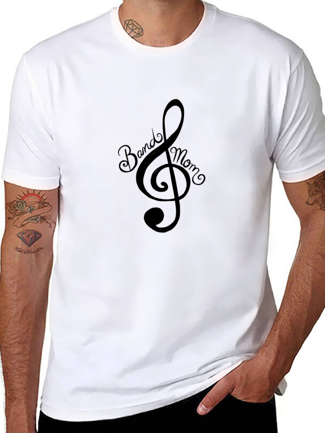 Band Mom Treble Clef Graphic Tee