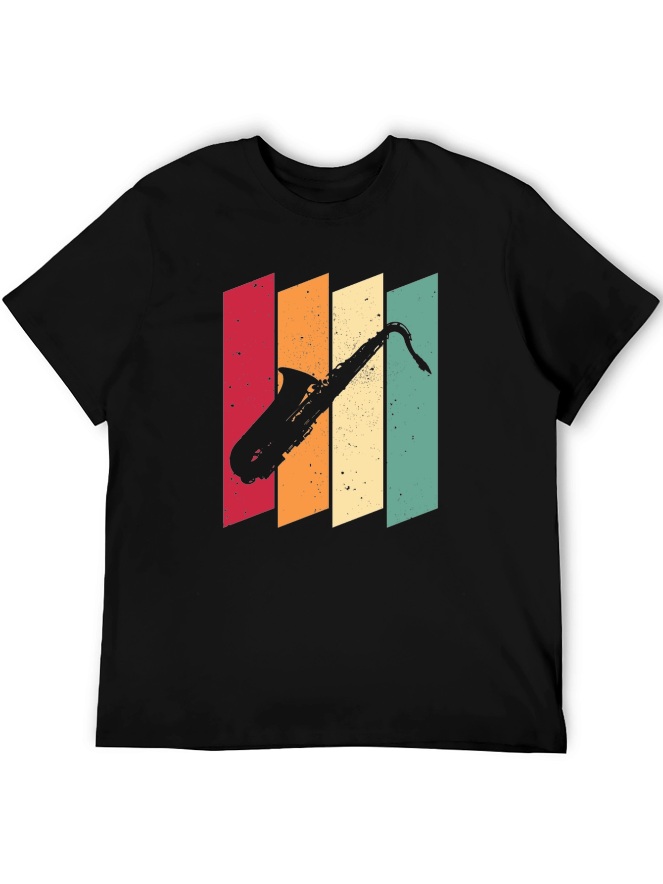 Retro Saxophone T-Shirt - Vintage Style Musical Tee