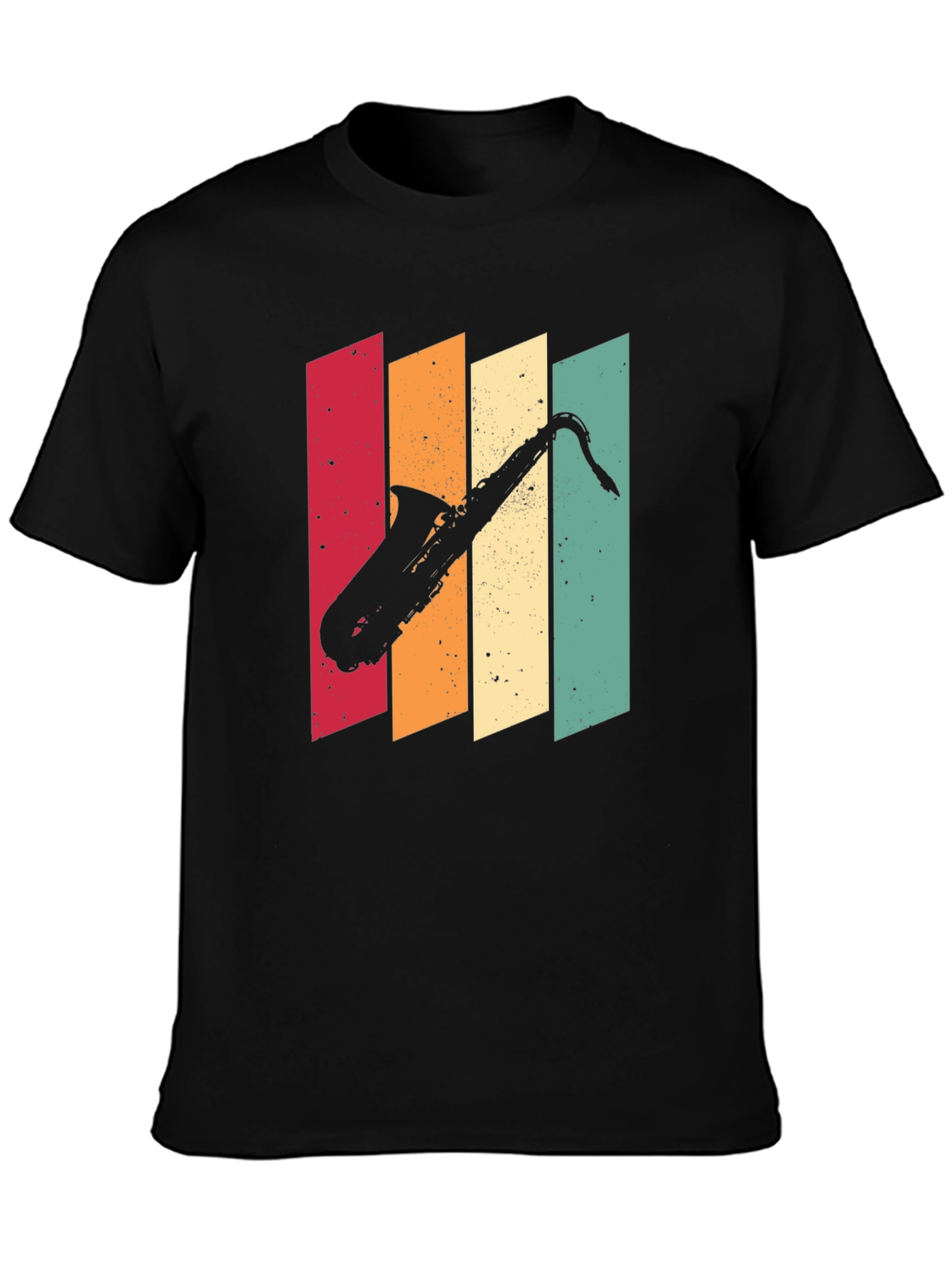 Retro Saxophone T-Shirt - Vintage Style Musical Tee