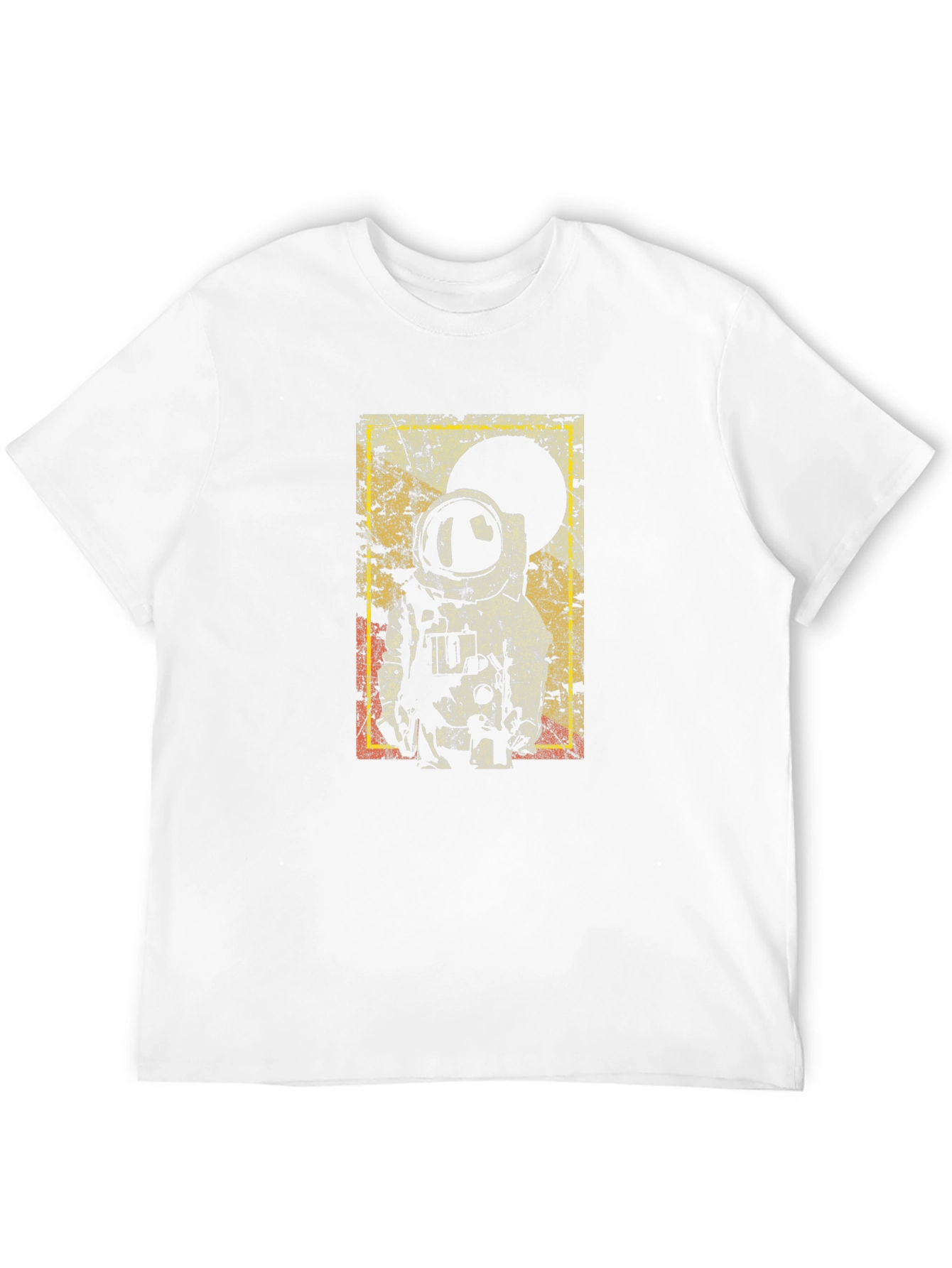 Retro Astronaut Graphic Black T-Shirt