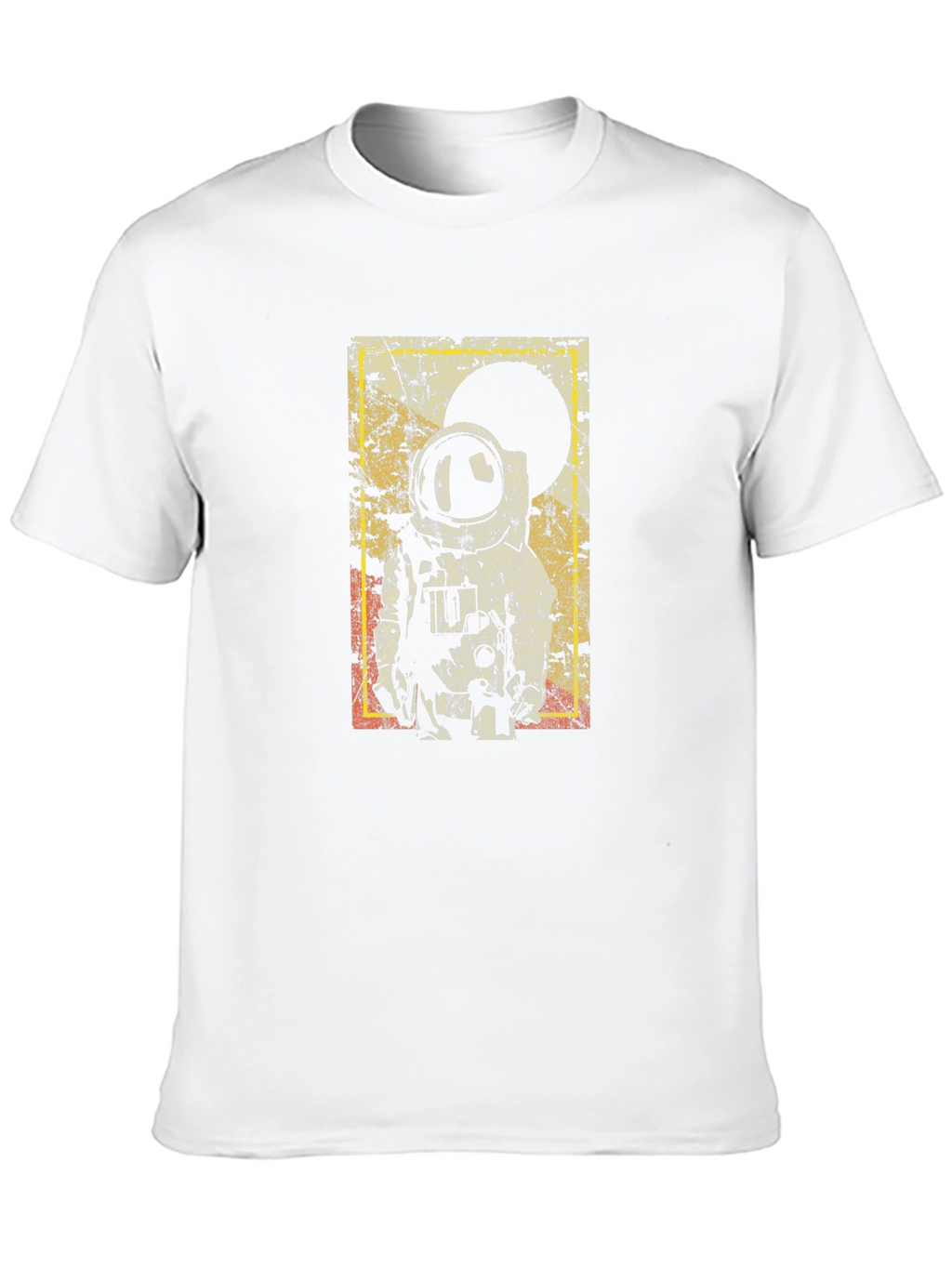 Retro Astronaut Graphic Black T-Shirt