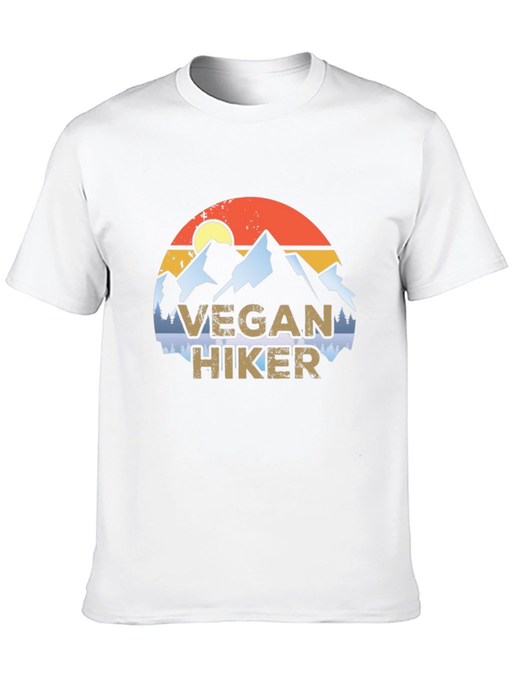 Vegan Hiker Graphic Tee - Mountain Adventure T-Shirt
