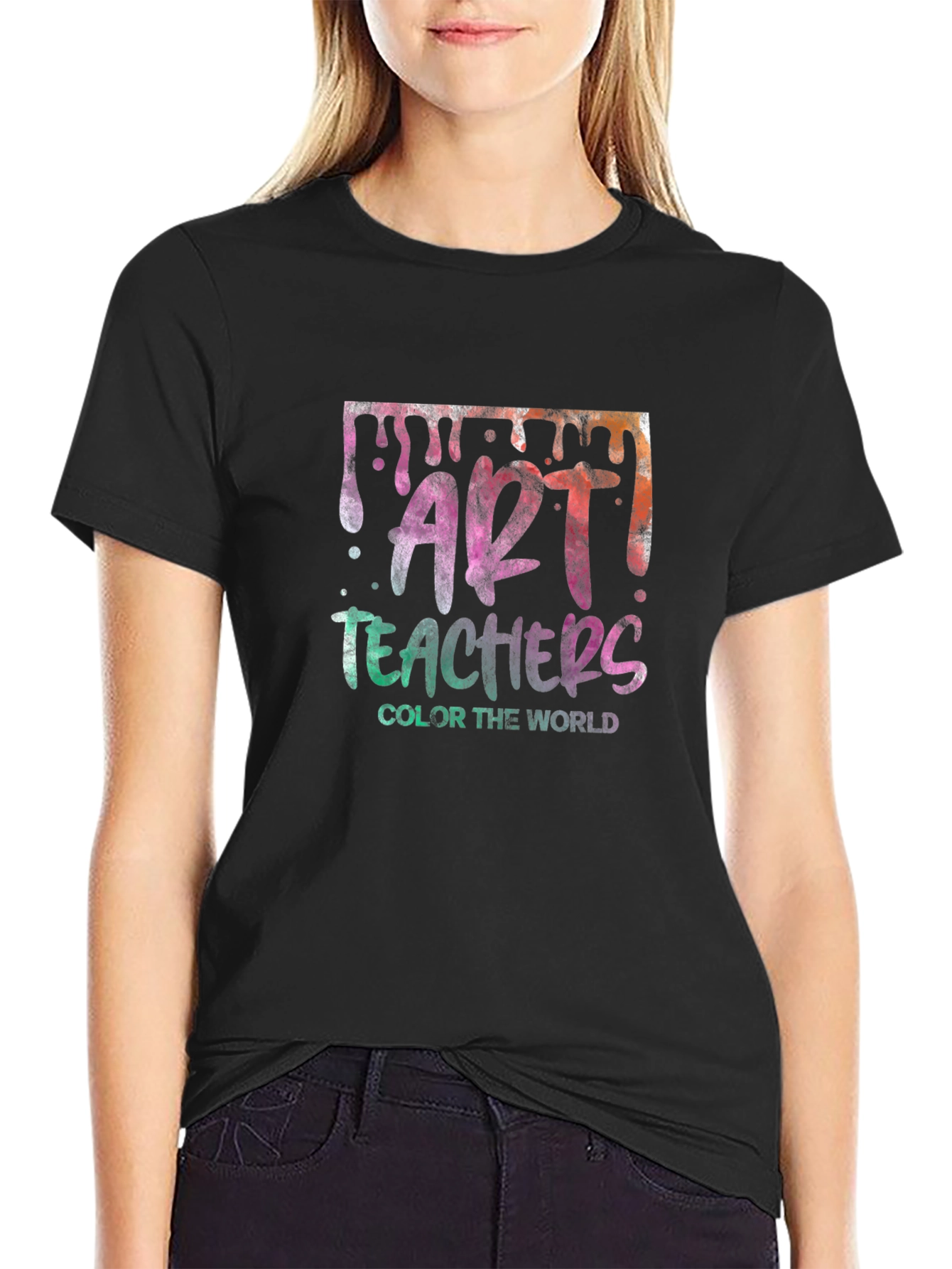 Art Teachers Color The World Graphic Tee