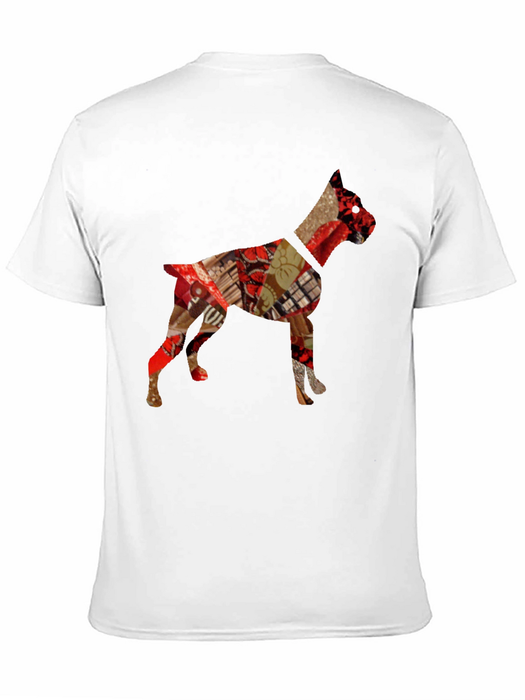 Dog Patchwork Mens Tee - Stylish Canine Design