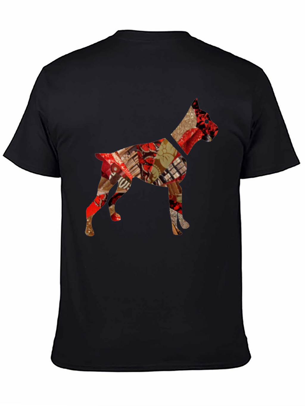 Dog Patchwork Mens Tee - Stylish Canine Design