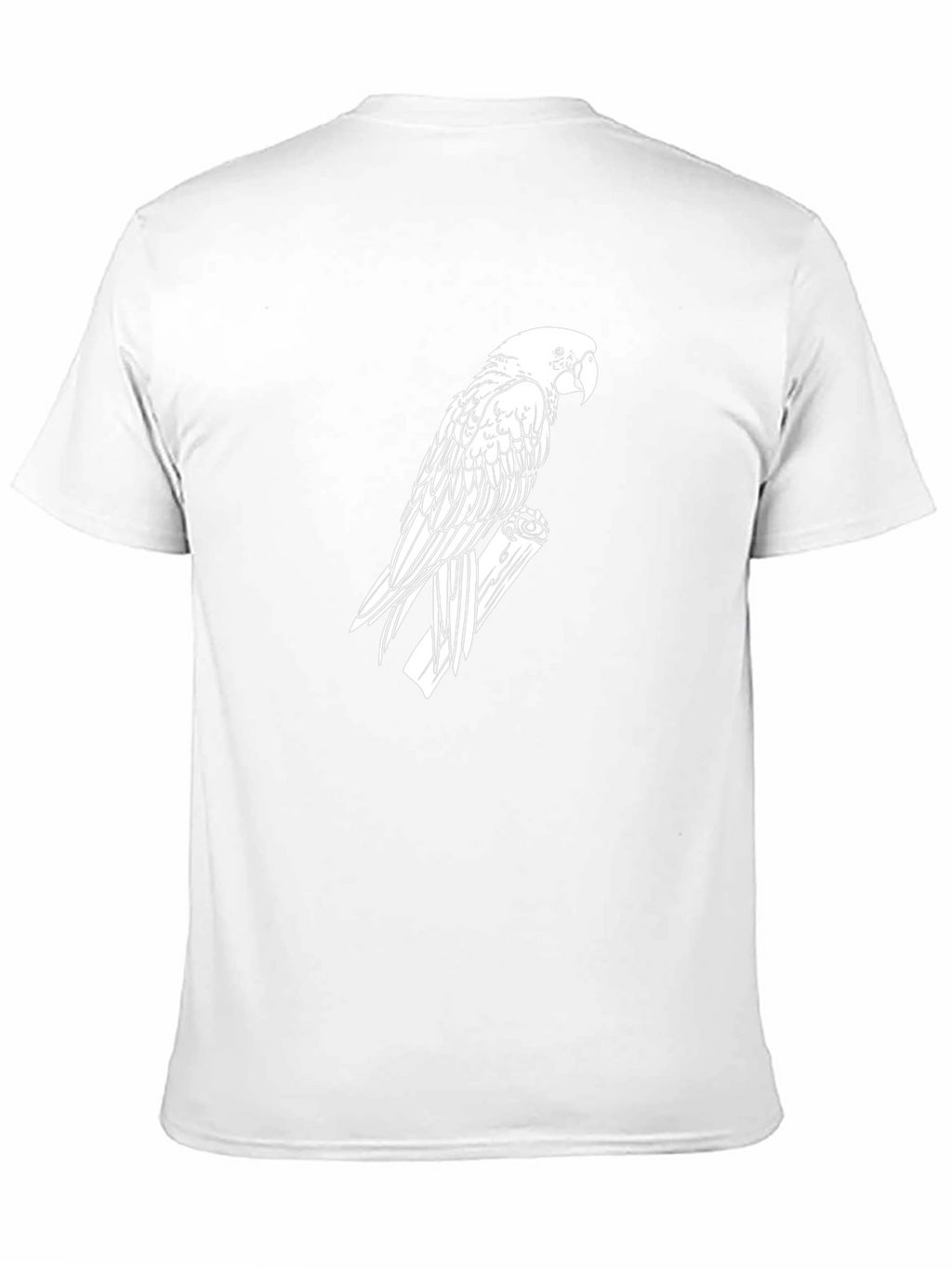 Parrot Graphic Tee - Black Cotton T-Shirt